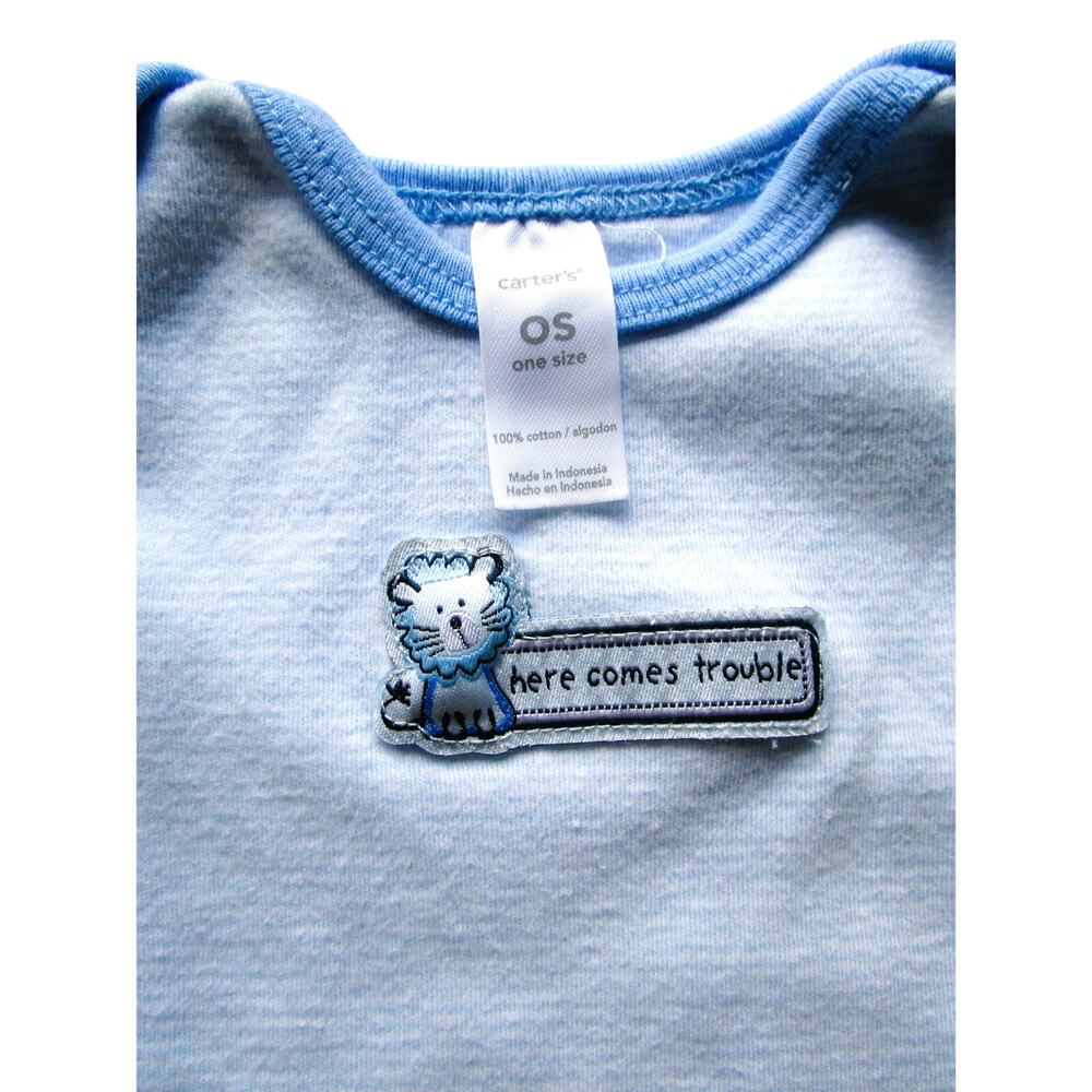 Carter’s Newborn Sleep Sack Blue & White Stripes Baby Cozy Wearable Blanket